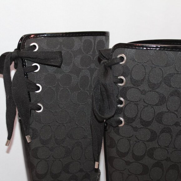 Coach Tristee Outline Signature Back Lace-up Boots - Picture 16 of 16